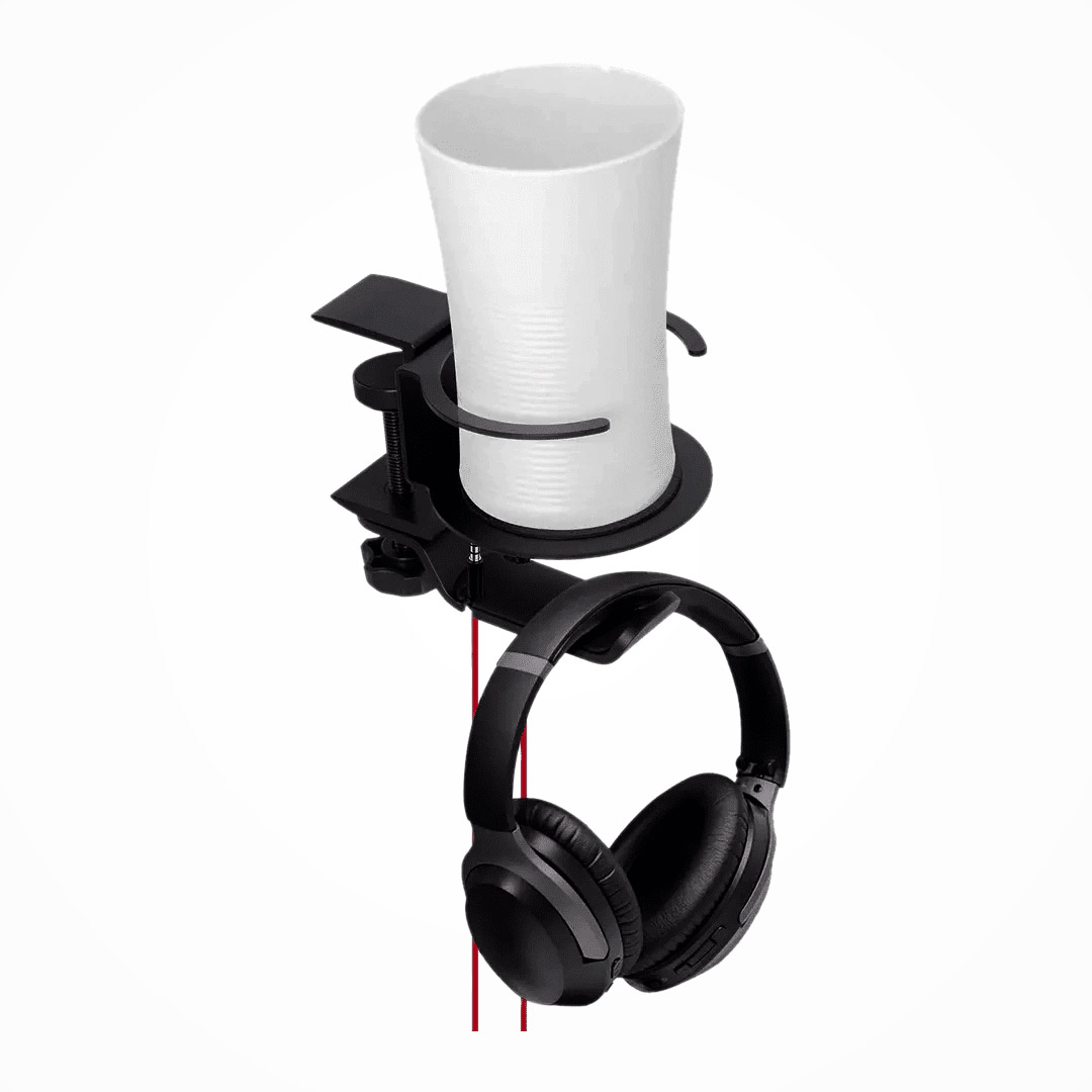 Soporte 2 en 1 para auriculares y vaso Head