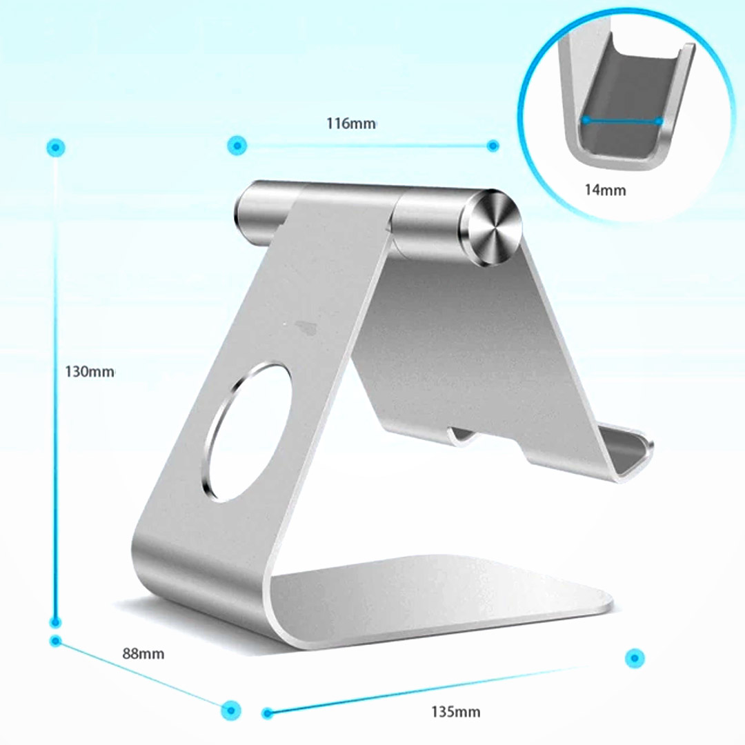 Soporte de aluminio para tablet