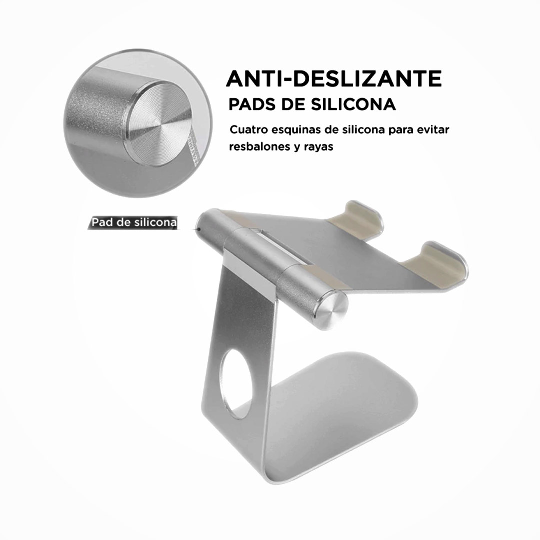 Soporte de aluminio para tablet