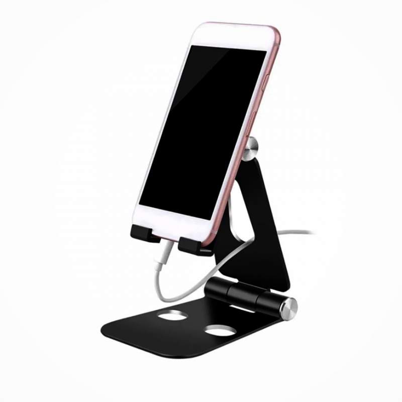 Soporte plegable de aluminio para celular