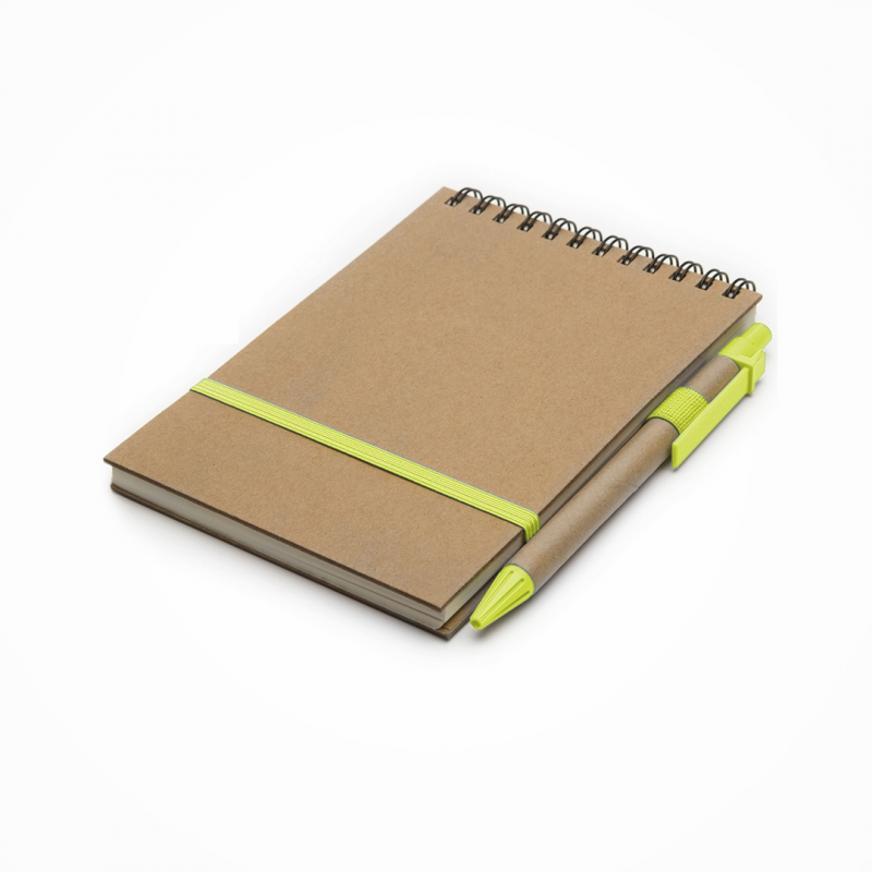 Cuaderno ECO1 Espiralado A6 C/boligrafo