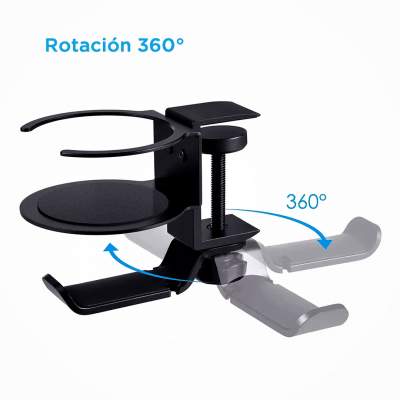 Soporte 2 en 1 para auriculares y vaso Head